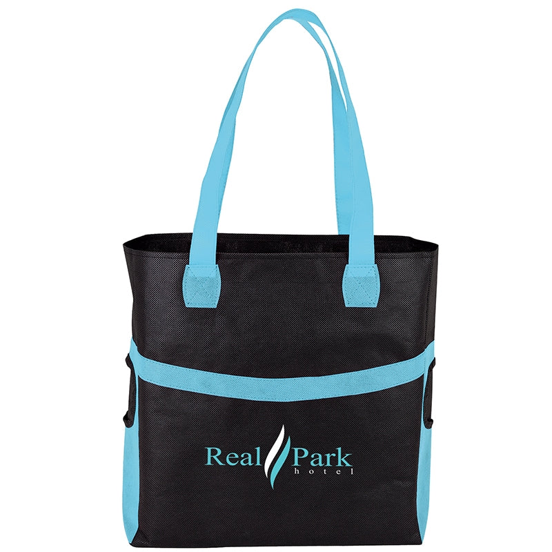 Large Non-Woven Tote Bag w/Side Pockets