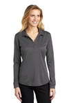 Port Authority    Ladies Silk Touch      Performance Long Sleeve Polo  L540LS