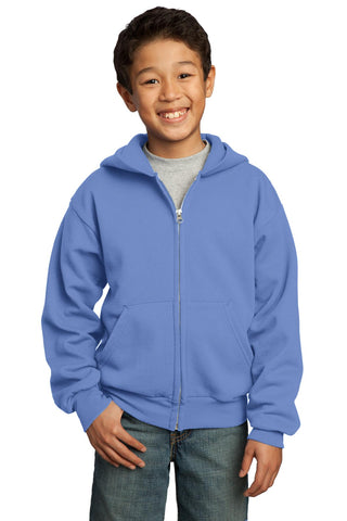 Port  Company - Youth Core Fleece Full-Zip Hooded Sweatshirt  PC90YZH