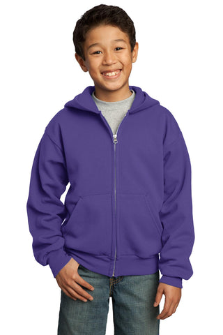 Port  Company - Youth Core Fleece Full-Zip Hooded Sweatshirt  PC90YZH