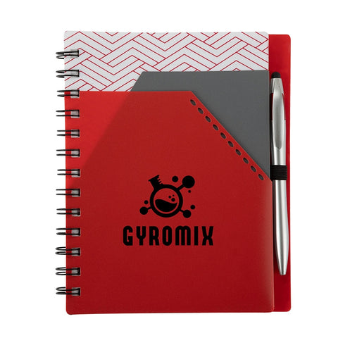 Trapezoid Junior Notebook w/  Stylus Pen