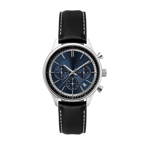 Ladies Watch Blue Sunray Dial Chronograph