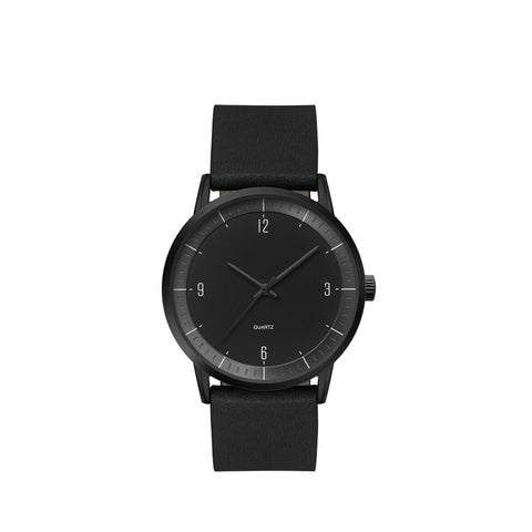 Men's 39.5mm Metal Case Men's 39.5mm Black Metal Case with Black Dial