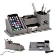 Amridge Wireless Charging Desk Organizer with Your Custom Logo