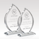 Custom Flare Crystal Award