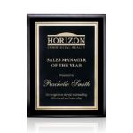 7x9" Custom Farnsworth Ashbury - Black Black Varsity Plaque