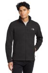 Custom The North Face® Sweater Fleece Jacket in Black Embroidered