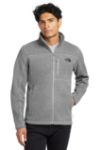 	Custom The North Face® Sweater Fleece Jacket in Med Grey Heather Embroidered