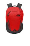 Custom The North Face® Connector Backpack in Rage Red/Ashpalt Grey Embroidered 