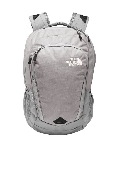 Custom The North Face® Connector Backpack in Mid Grey/Dark Heather Embroidered 