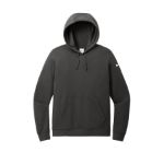 Nike Women's Club Fleece Sleeve Swoosh Pullover Hoodie NKFD9889 Anthracite