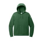Nike Women's Club Fleece Sleeve Swoosh Pullover Hoodie NKFD9889 GorgeGreen