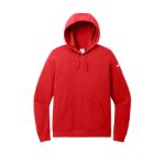 Nike Women's Club Fleece Sleeve Swoosh Pullover Hoodie NKFD9889 UniRed