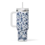 Road Trip Tumbler 40z Blue Bouquet