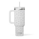 Road Trip Tumbler 40z White Magnolias