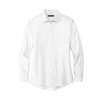 Mercer+Mettle Women's Long Sleeve Stretch Woven Shirt MM2001 White