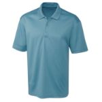 Clique Spin Solution-dyed Performance Pique Mens Polo Dusty Blue
