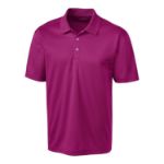 Clique Spin Solution-dyed Performance Pique Mens Polo Gala Pink