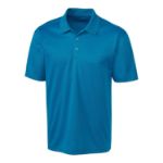 Clique Spin Solution-dyed Performance Pique Mens Polo Ocean Blue