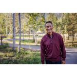 Cutter & Buck Adapt Recycled Soft Knit Stretch  Mens Quarter Zip Pullover Bordeaux