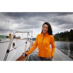 Cutter & Buck Adapt Recycled Soft Knit Stretch Womens Half Zip Pullover College Orange
