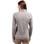 Cutter & Buck Adapt Recycled Soft Knit Stretch Womens Half Zip Pullover Polished