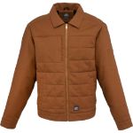 Custom Embroidered Berne Men's Quilted Gasoline Jacket - Brown