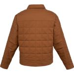 Custom Embroidered Berne Men's Quilted Gasoline Jacket - Brown